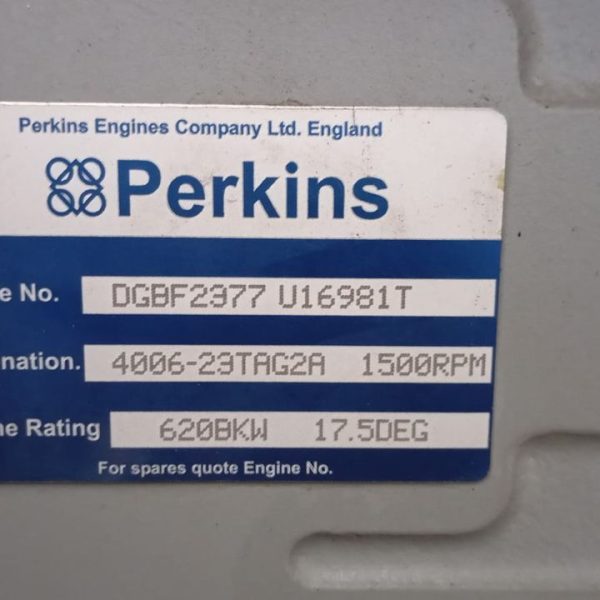 دیزل ژنراتور پرکینز اصل انگلیس – توان ۹۶۰ کاوا